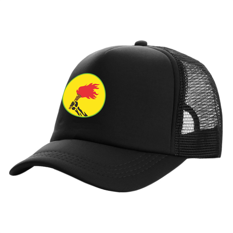 Trucker Cap Mesh - Zaire Torch Symbol Trucker Cap Unisex