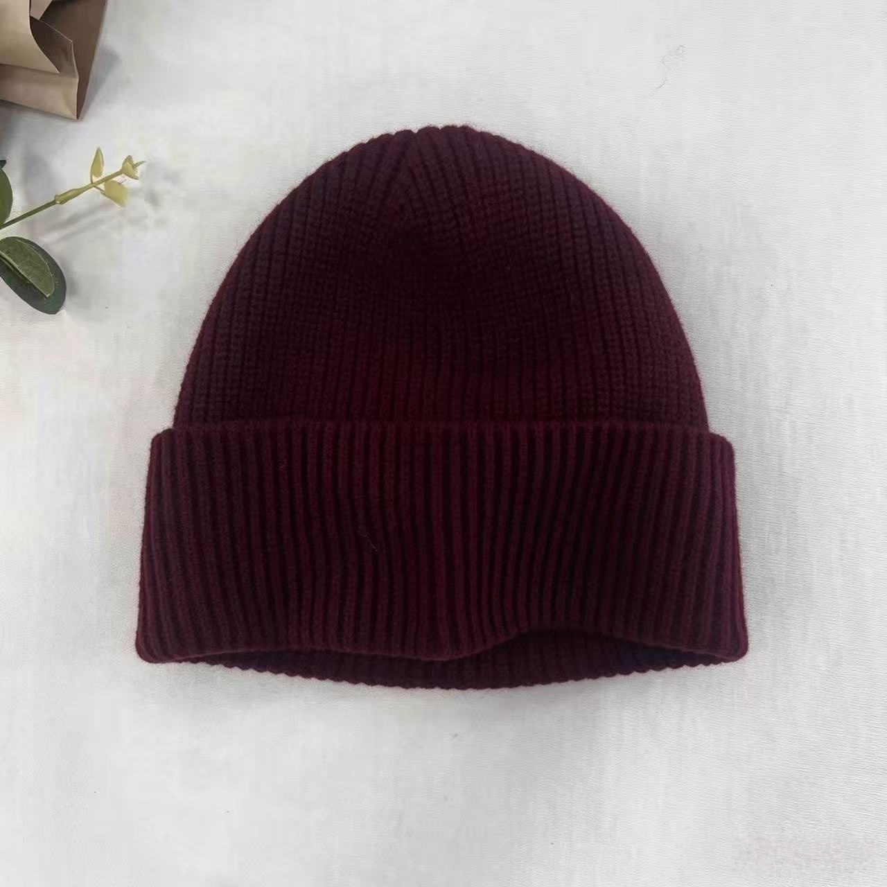 Navy Blue Ribbed Knit Thermal  - огляд і ціна Beanie Cuffed Knit