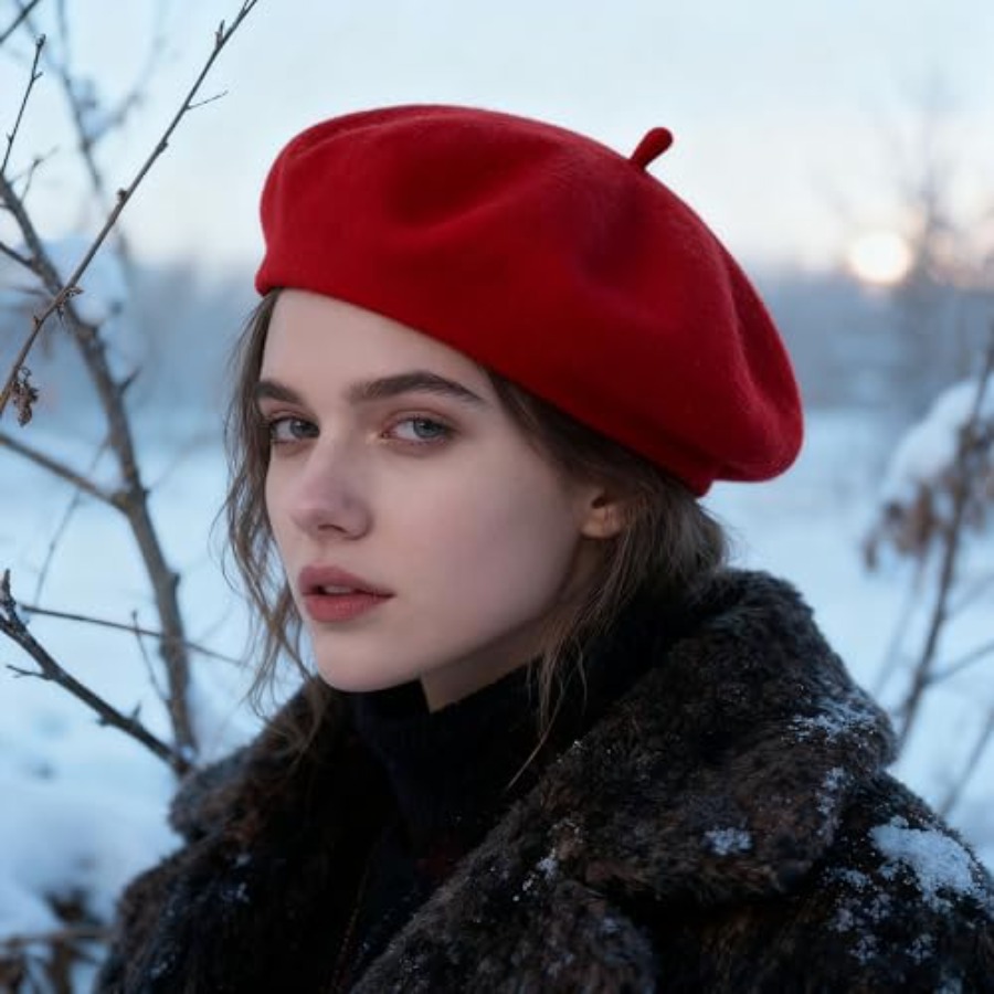 Women Beret Classic French Hat - огляд і ціна Beret French Wool