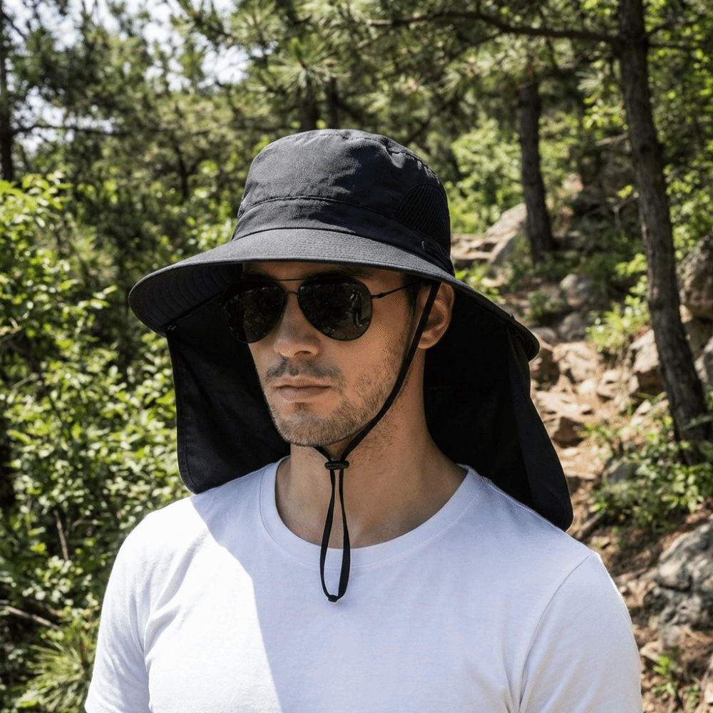 Removable Cloth Men Sun Hat Bi - огляд і ціна Visor Sun Hat